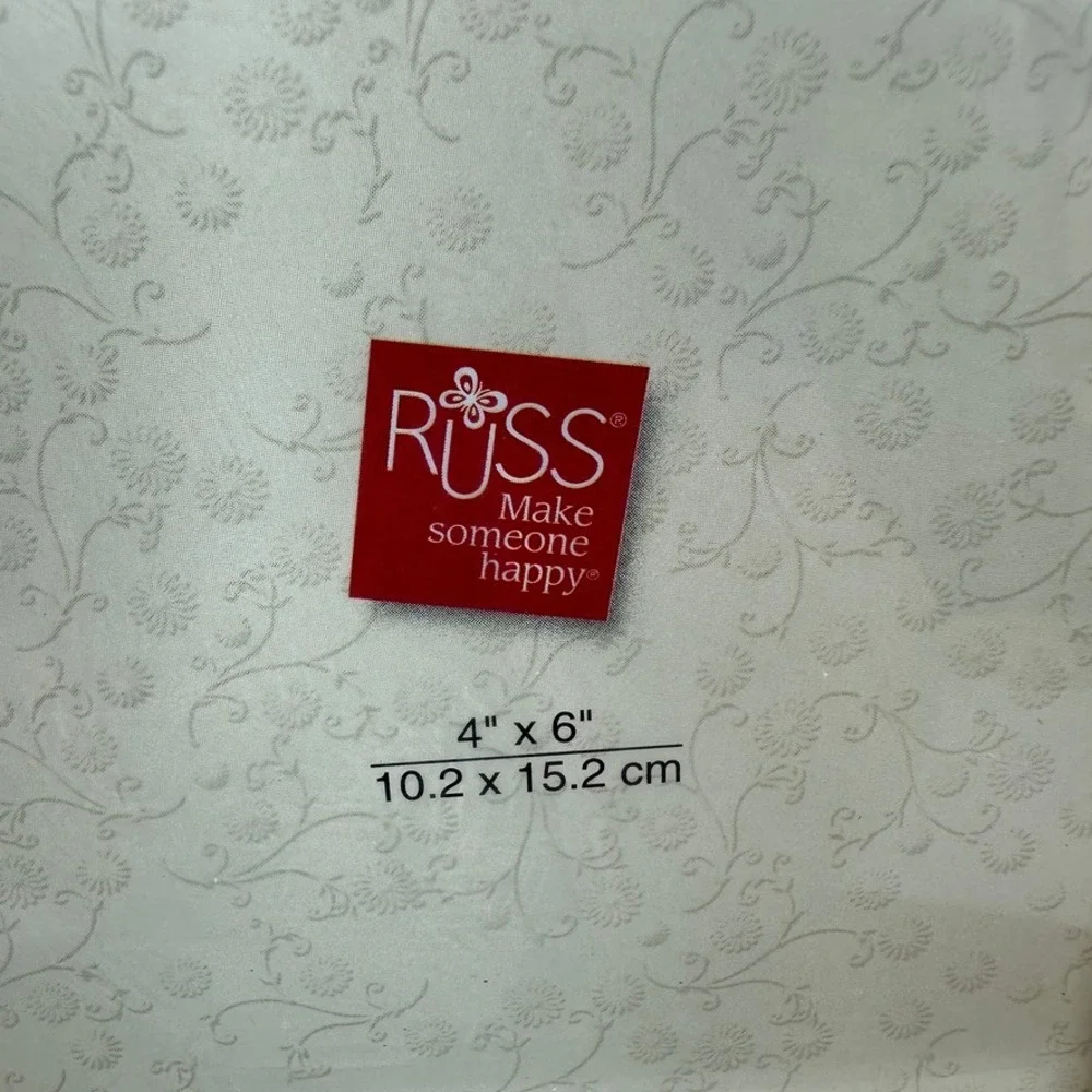 VTG Russ Berrie My First Holy Communion Ceramic‎ 4x6 Picture Frame White Cross